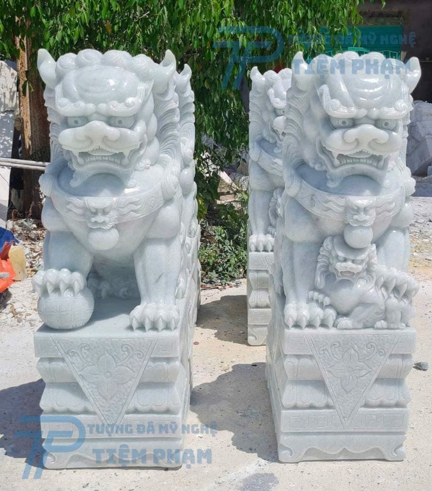 Điểm bán tượng Kỳ Lân đá tại Hà Nội giá rẻ Tượng kỳ lân đá phong thủy trang trí văn phòng