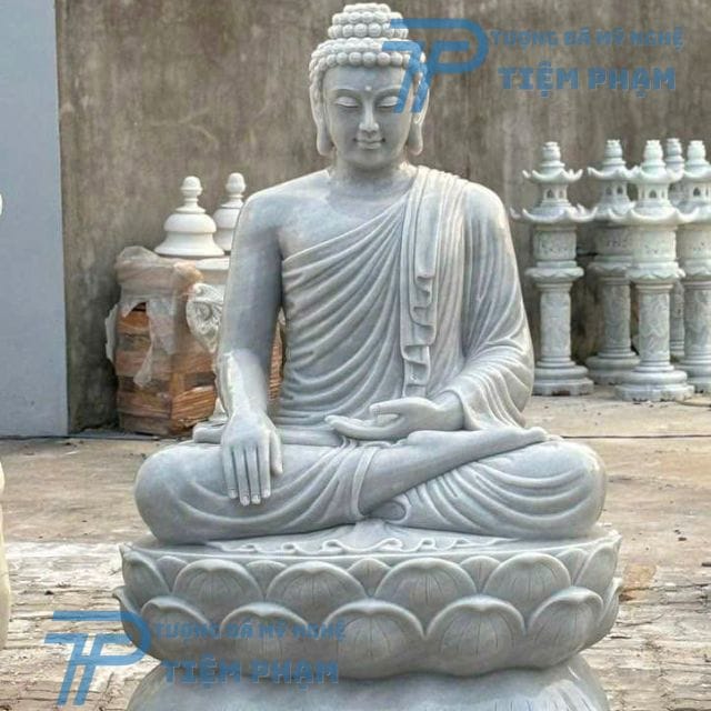Địa chỉ bán tượng Phật Thích Ca bằng đá Vĩnh Long giá tốt, uy tín Tượng Phật Thích Ca bằng đá Vĩnh Long ngồi thiền tại Vĩnh Long