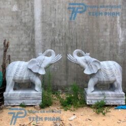 Tượng Voi Đá Non Nước Để Cổng Đẹp