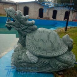 Tượng Long Quy hóa Rồng bằng đá xưởng Non Nước