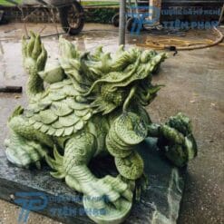 Tượng Long Quy (Đầu Rồng Thân Rùa) bằng đá Xanh hiếm