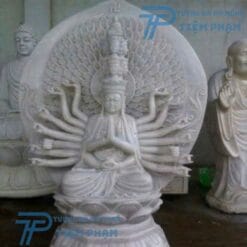 Mua tượng Thiên Thủ Thiên Nhãn đá cẩm thạch trắng tự nhiên tại Điêu Khắc Đá Mỹ Nghệ Non Nước Đà Nẵng. Gọi 0774444005 để được hỗ trợ miễn phí.