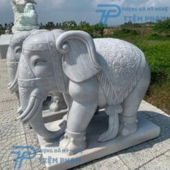 Tượng Voi bằng đá để cổng đẹp tại xưởng Đà Nẵng