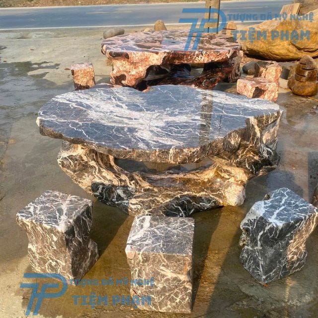 Địa chỉ bán bàn ghế đá Quảng Ninh chất lượng, giá tốt Bàn ghế đá Quảng Ninh giá rẻ chất lượng cao