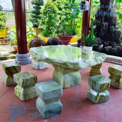 Bộ Bàn Ghế Đá Sân Vườn Đẹp Tại Xưởng