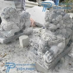 Mẫu Tượng Kỳ Lân Đá Dáng Nằm