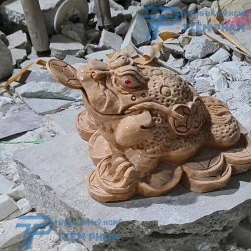 Tượng Cóc Ngậm Tiền Bằng Đá Tự Nhiên Tại Xưởng