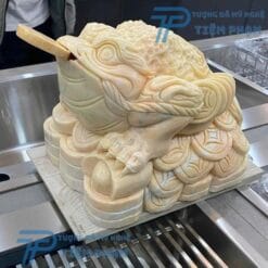 Tượng Cóc Thần Tài Bằng Đá Chuẩn Phong Thủy