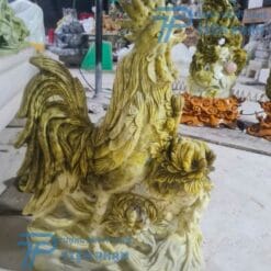 Tượng con Gà Trống bằng đá tự nhiên