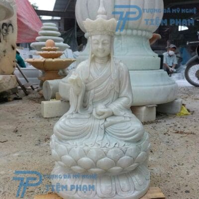 Tượng Địa Tạng Bồ Tát bằng đá cẩm thạch
