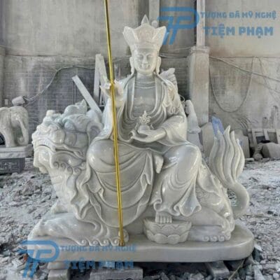 Tượng Địa Tạng Vương Bồ Tát cưỡi đề thính đẹp