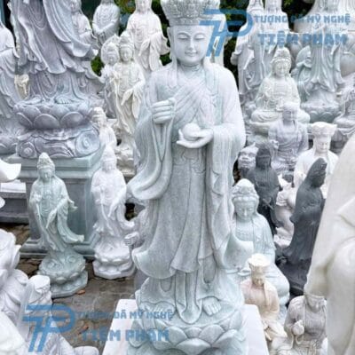 Tượng Địa Tạng Vương Bồ Tát đứng đẹp tại Xưởng