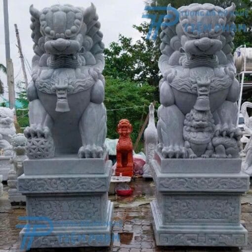 Tượng Kỳ Lân Bằng Đá Cẩm Thạch Tự Nhiên cao 2m