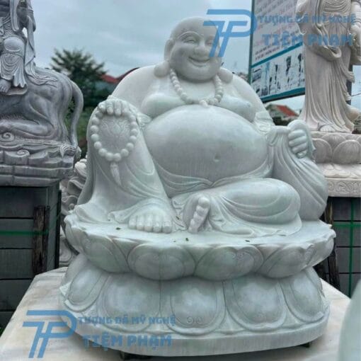Tượng phật Di Lặc bằng đá cẩm thạch nguyên khối