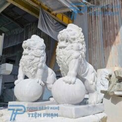 Tượng Sư Tử Đá Đẹp Cao 1m5