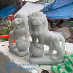 Tượng Sư Tử Đá Nhỏ Để Bàn