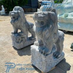 Tượng Sư Tử đá phong thủy đẹp tại xưởng