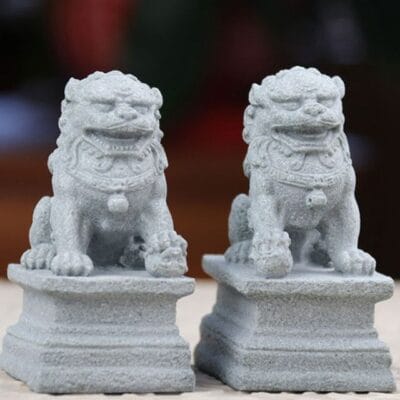 Sư tử đá Trung Quốc uy nghiêm