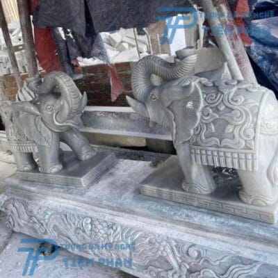 Tượng Voi Phong Thủy Bằng Đá Tại Đà Nẵng