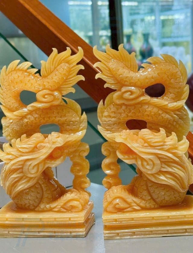 Cách đặt tượng Rồng trong nhà chuẩn phong thủy Tượng Kỳ Lân đá Ngọc Hoàng Long đặt tại bàn