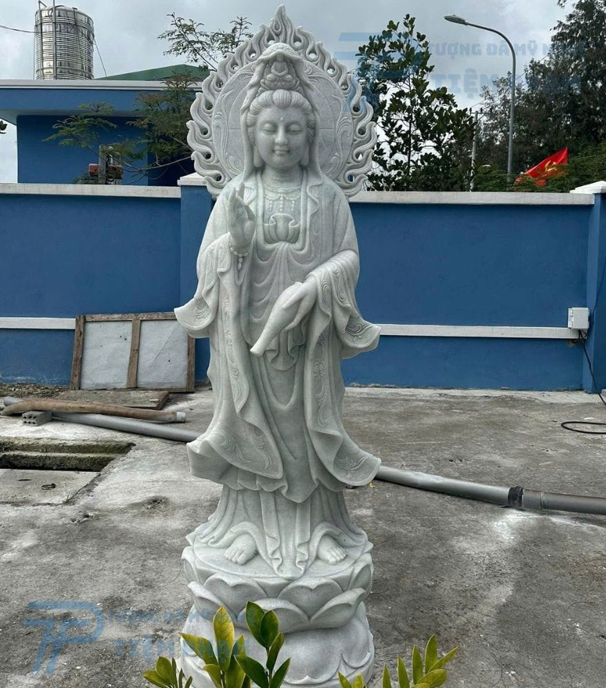 Điểm bán tượng Phật Quan Âm bằng đá tại TP HCM uy tín số 1 Tượng phật Quan Âm Bồ Tát bằng đá đẹp tại HCM