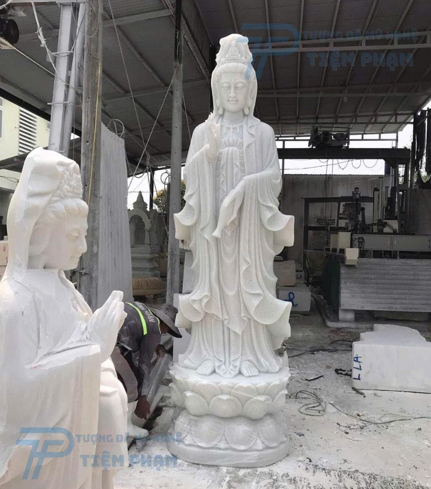 Điểm bán tượng Phật Quan Âm bằng đá tại TP HCM uy tín số 1 Tượng phật bà Quan Âm bằng đá tự nhiên tại HCM