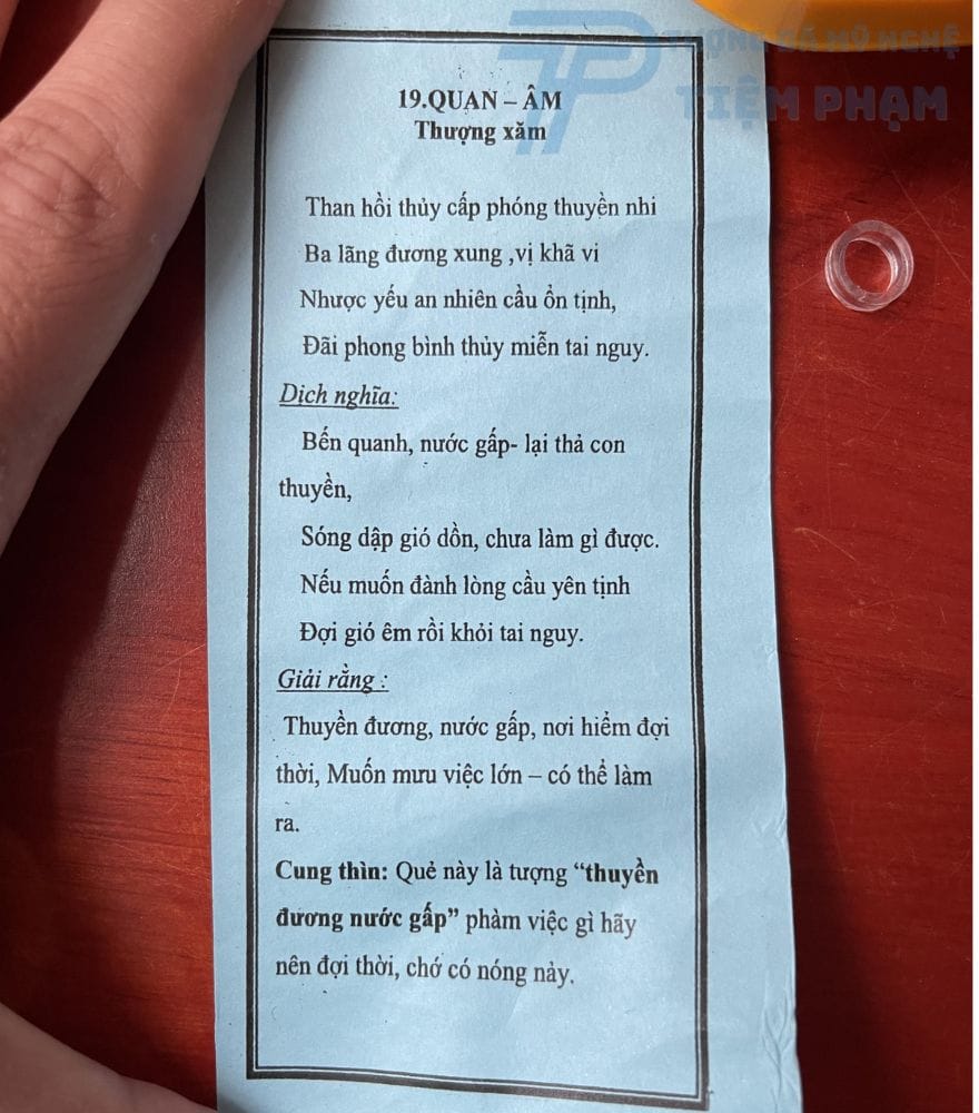 giải quẻ xin xăm Quan Âm theo Phật giáo