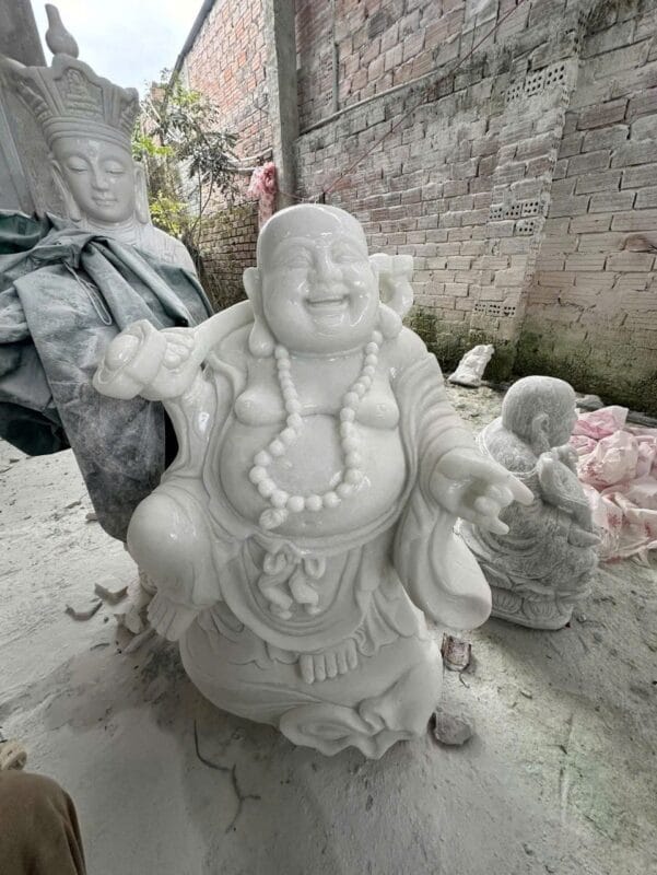 Mẫu tượng Di Lặc bằng đá thiết kế theo yêu cầu cho khách tại TP.HCM